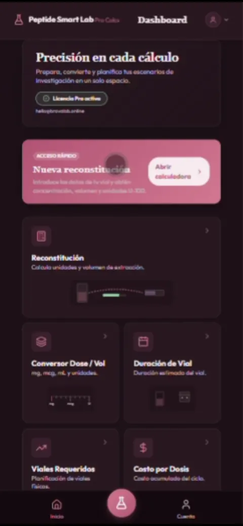 Peptide Smart Calculator Pro